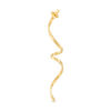 Thumbnail Image 1 of Elongated Curly Ribbon Drop Earrings in 10K Gold