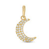Thumbnail Image 0 of Cubic Zirconia Crescent Moon Necklace Charm in 10K Gold