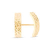 Thumbnail Image 0 of Diamond-Cut Bar Stud Earrings in 10K Gold