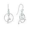 Thumbnail Image 0 of Jumping Dolphin Drop Earrings in Sterling Silver