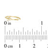 Thumbnail Image 1 of 020 Gauge Cubic Zirconia Arrow Nose Ring in 14K Gold