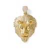 Thumbnail Image 0 of Cubic Zirconia Lion Head Necklace Charm in 10K Solid Gold