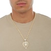 Thumbnail Image 2 of Cubic Zirconia Lion Head Necklace Charm in 10K Solid Gold