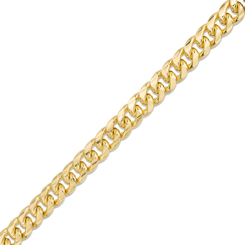 300 Gauge Cuban Curb Chain Bracelet in 10K Gold - 9"