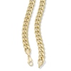 Thumbnail Image 3 of Made in Italy 11mm Cuban Curb Chain Necklace in 10K Semi-Solid Gold - 24"