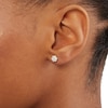 Thumbnail Image 2 of 1/2 CT. T.W. Composite Diamond Flower Stud Earrings in 10K Gold