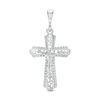 Thumbnail Image 0 of Ornate Cut-Out Crucifix Necklace Charm in Sterling Silver