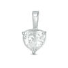 Thumbnail Image 0 of 8mm Heart-Shaped Cubic Zirconia Necklace Charm in Sterling Silver