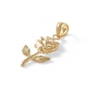 Thumbnail Image 1 of Rose Necklace Charm in 10K Solid Gold