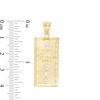 Thumbnail Image 1 of Cubic Zirconia Gold Bar Necklace Charm in 10K Gold