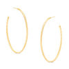 Thumbnail Image 0 of Diamond-Cut Oval Hoop Earrings in 10K Gold