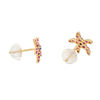 Thumbnail Image 1 of Red and Blue Cubic Zirconia Starfish Stud Earrings in 10K Gold