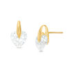 Thumbnail Image 0 of 6mm Heart-Shaped Cubic Zirconia Solitaire Stud Earrings in 10K Gold