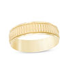 Thumbnail Image 0 of 6mm Textured Wedding Band in 10K Gold - Size 10