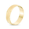 Thumbnail Image 1 of 6mm Textured Wedding Band in 10K Gold - Size 10