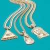 Thumbnail Image 1 of 160 Gauge Diamond-Cut Cuban Curb Chain Necklace in 10K Two-Tone Gold - 22"