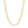 Thumbnail Image 0 of 100 Gauge Bevelled Figaro Chain Necklace in 10K Gold - 16"