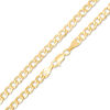 Thumbnail Image 1 of 100 Gauge Bevelled Curb Chain Necklace in 10K Gold - 18"