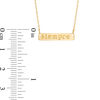 Thumbnail Image 1 of "Siempre" Bar Necklace in 10K Gold - 17"