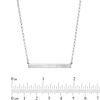 Thumbnail Image 1 of Honora Mother-of-Pearl Bar Necklace in Sterling Silver - 20"
