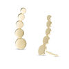 Thumbnail Image 0 of Graduated Disc Curved Crawler Earrings in 10K Gold
