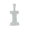 Thumbnail Image 0 of Cubic Zirconia "I" Initial Charm Pendant in Sterling Silver