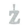 Thumbnail Image 0 of Cubic Zirconia "Z" Initial Charm Pendant in Sterling Silver