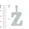 Thumbnail Image 1 of Cubic Zirconia "Z" Initial Charm Pendant in Sterling Silver