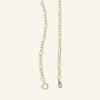 Thumbnail Image 1 of 060 Gauge Figaro Chain Necklace in 14K Hollow Gold - 22"