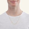 Thumbnail Image 3 of 060 Gauge Figaro Chain Necklace in 14K Hollow Gold - 22"