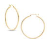 Thumbnail Image 0 of 40mm Hoop Earrings in 14K Tube Gold
