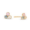 Thumbnail Image 0 of Child's Multi-Color Cubic Zirconia Trio Stud Earrings in 14K Gold