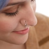 Thumbnail Image 3 of 020 Gauge Simulated Opal and Cubic Zirconia Nose Stud and Ring Set in Stainless Steel