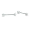 Thumbnail Image 0 of Solid Stainless Steel Industrial Barbell Set - 14G