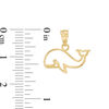 Thumbnail Image 1 of Child's Whale Necklace Charm in 10K Gold