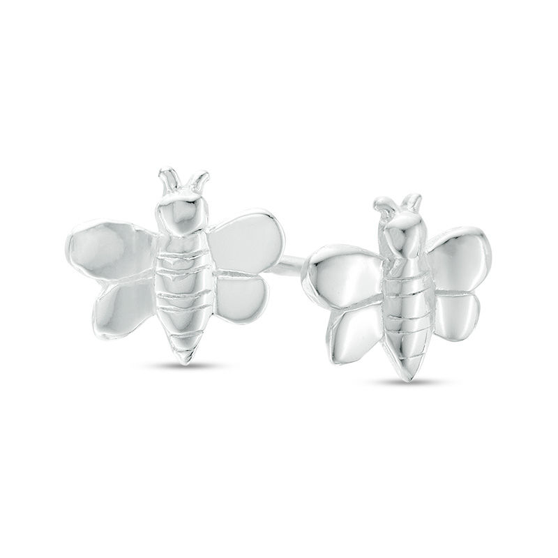 Child's Bumblebee Stud Earrings in Sterling Silver