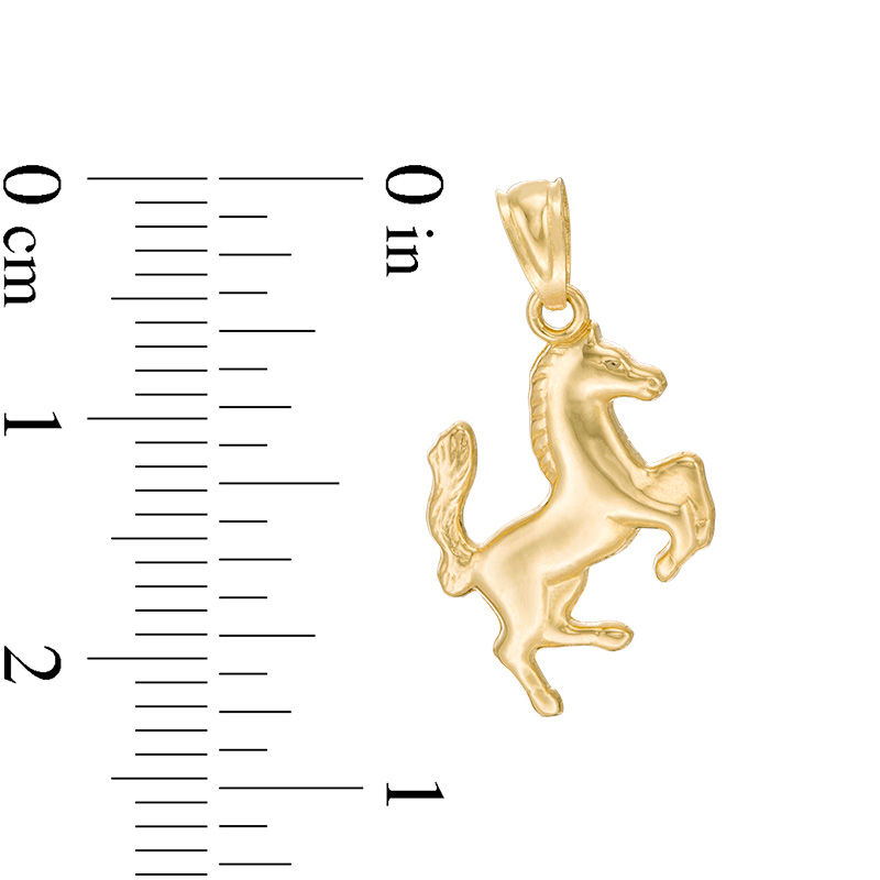 Child's Horse Necklace Charm in 10K Gold