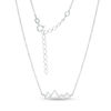 Thumbnail Image 0 of Snow-Capped Mountain Range Necklace in Sterling Silver - 19"