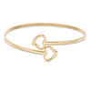Thumbnail Image 0 of Made in Italy Heart Outline Bypass Bangle in 10K Gold Bonded Sterling Silver