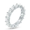 Thumbnail Image 1 of Marquise Cubic Zirconia Stackable Eternity Band in Sterling Silver - Size 7