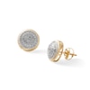Thumbnail Image 0 of 1/5 CT. T.W. Diamond Layered Circle Stud Earrings in 10K Gold
