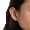 Thumbnail Image 2 of 1/5 CT. T.W. Composite Diamond Frame Stud Earrings in 10K Gold