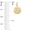 Thumbnail Image 1 of Cubic Zirconia Scorpio Zodiac Sign Disc Necklace Charm in 10K Gold