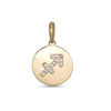 Thumbnail Image 0 of Cubic Zirconia Sagittarius Disc Necklace Charm in 10K Gold