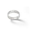 Thumbnail Image 0 of 6mm Diamond-Cut Slant Comfort Fit Wedding Band in Solid Sterling Silver