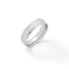 Thumbnail Image 1 of 6mm Diamond-Cut Slant Comfort Fit Wedding Band in Solid Sterling Silver