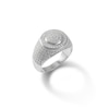 Thumbnail Image 1 of Cubic Zirconia Composite Frame Dome Ring in Solid Sterling Silver