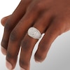 Thumbnail Image 2 of Cubic Zirconia Composite Frame Dome Ring in Solid Sterling Silver