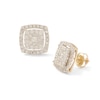 Thumbnail Image 0 of 10K Solid Gold 1 CT. T.W. Diamond Frame Studs - XL Post