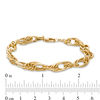 Thumbnail Image 1 of Chunky Layered Bracelet in 10K Gold Bonded Sterling Silver - 7.5"
